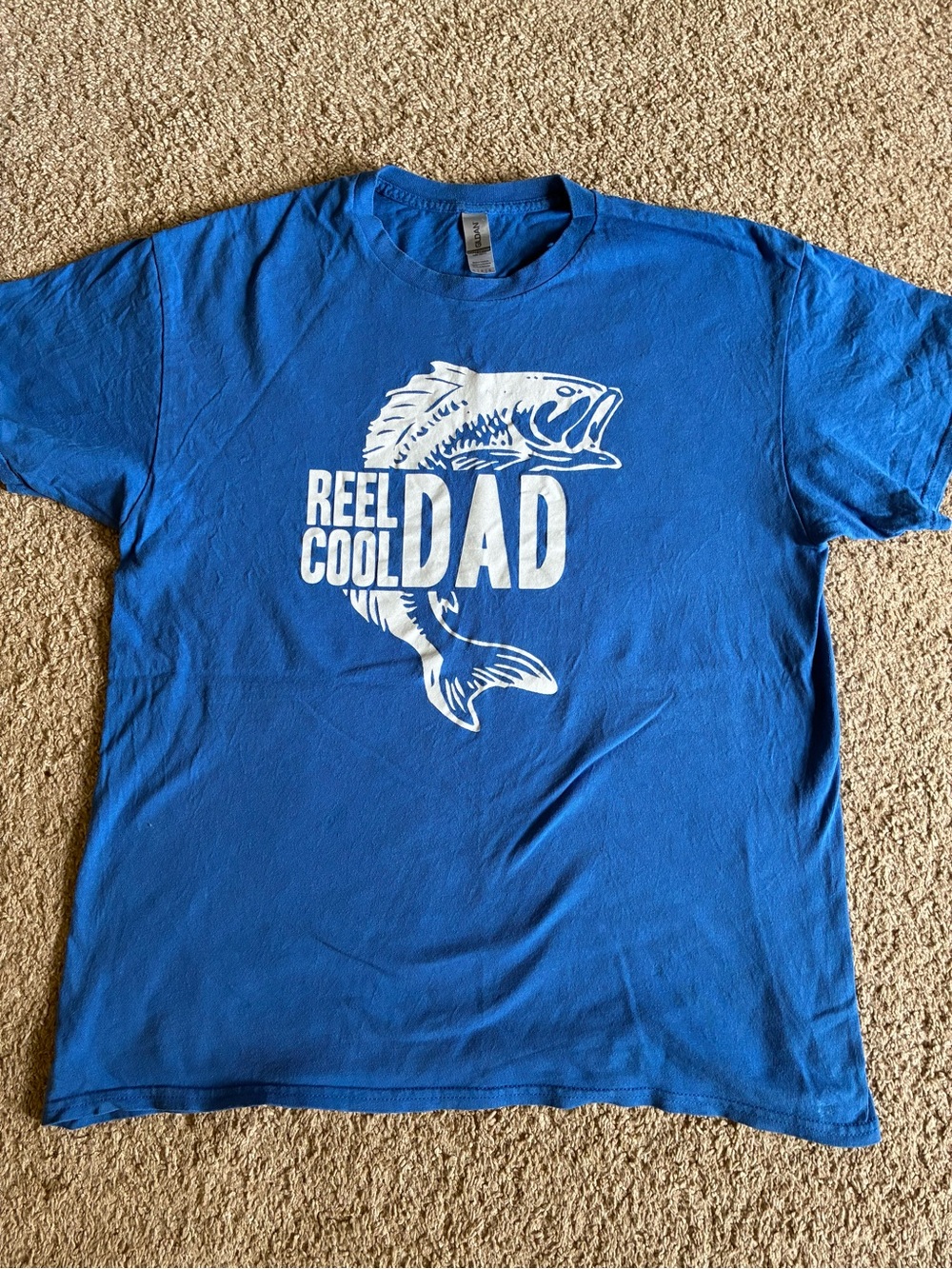 Reel Cool Dad Graphic T‑Shirt in Royal Blue